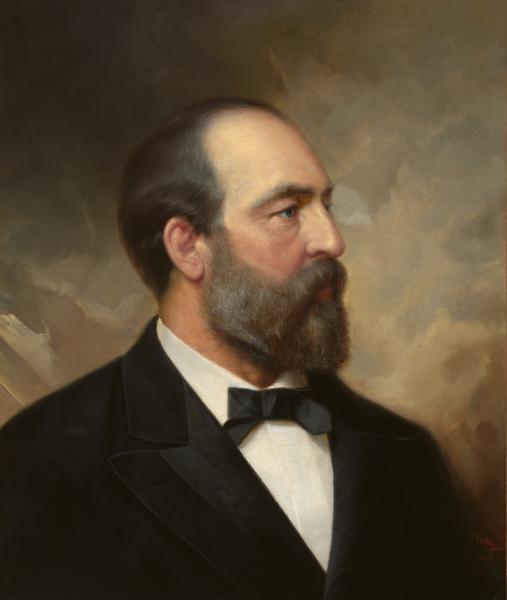 portrait of President James Garfield 